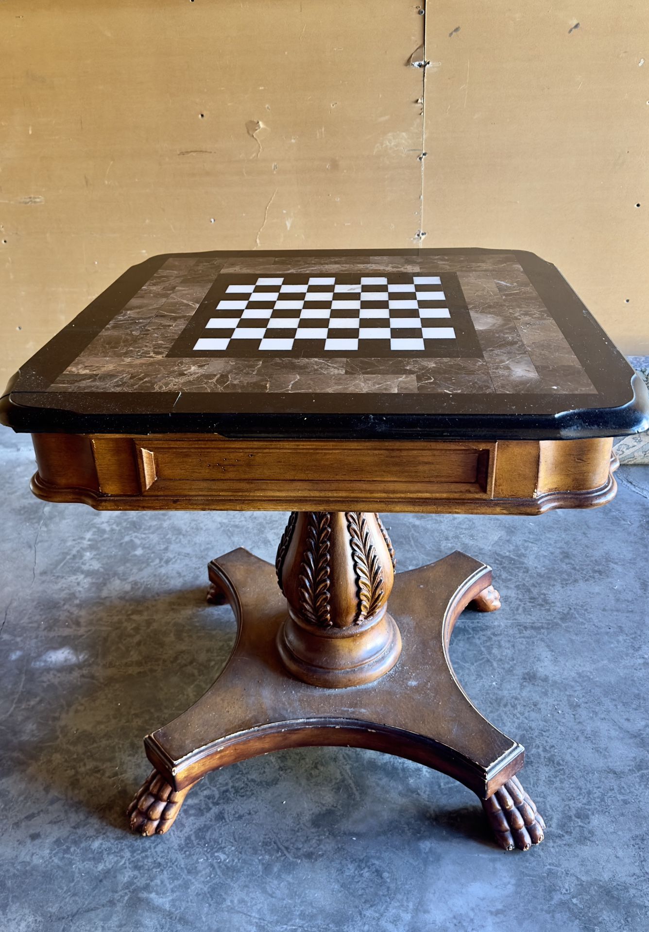 Heritage Fossil Chess Game Table