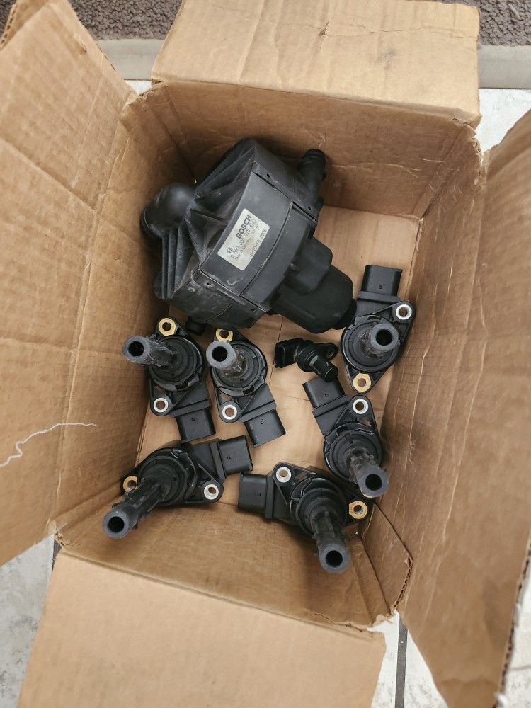 Coils, Camshaft Position Sensor, And Secondary Fan