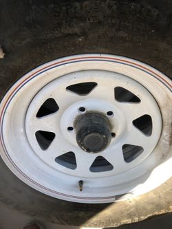 Carlisle tires and rims good condition,5 lug