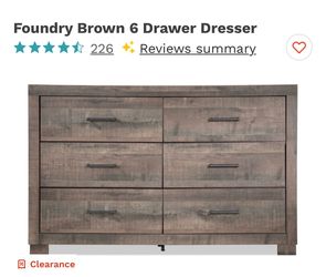 Full Size Bed with Drawers and 6 Drawer Dresser