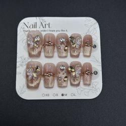 Press On Nails Size M Reusable Handmade