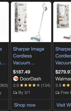 Sharper Image Cordless Vacuum