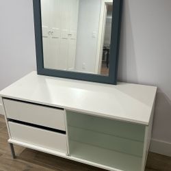IKEA Tobo  TV Stand.  And Wall Mirror. $20.00