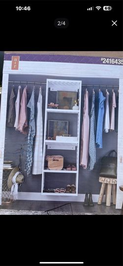 Shelves  perfect to make room for pants , shorts , whatever in your closet 24w x 16 d x 76 h