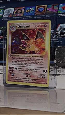 The Pokémon Company 1999 Base Set Charizard 4/102 Holo Rare 120 HP Stage 2