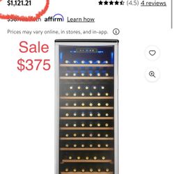 Wine cooler 75 bottles By Danby Retails for Triple this price.  4 brand new in the box available great gift