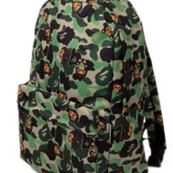 Green Bape BookBag