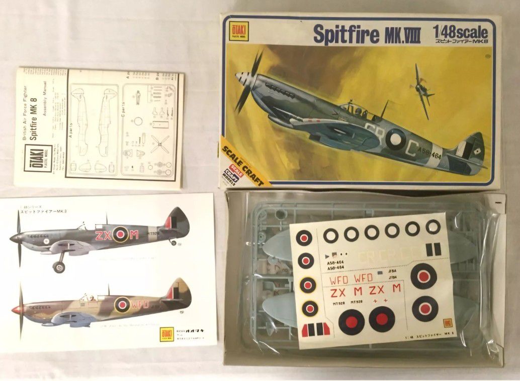 Otaki 1:48 Scale Spitfire MK.VII Model Kit