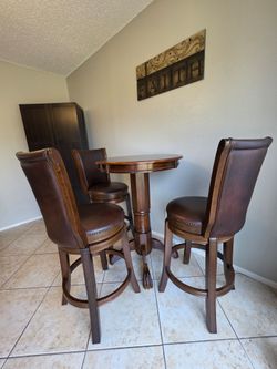 Pub Table and 3 Bar Stools