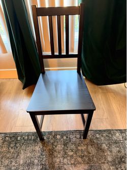 Chair (Black-Brown) Set of 2