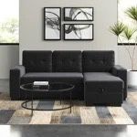 Black pullout Couch