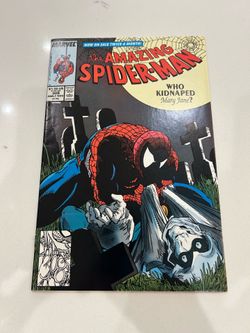 Amazing Spider-Man #308 McFarlane! Black Cat! Taskmaster!  Marvel 1988 FN Tiny tears on top of the book.(Pictured)