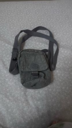 Mini Grey Kipling Teddy crossbody bag