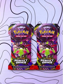 2 Pokémon Perfect Order Sleeved Booster Packs