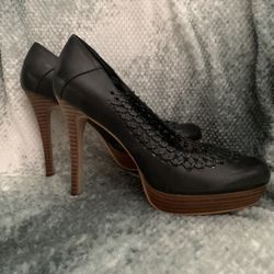 Black Stiletto Heels Size 7.5