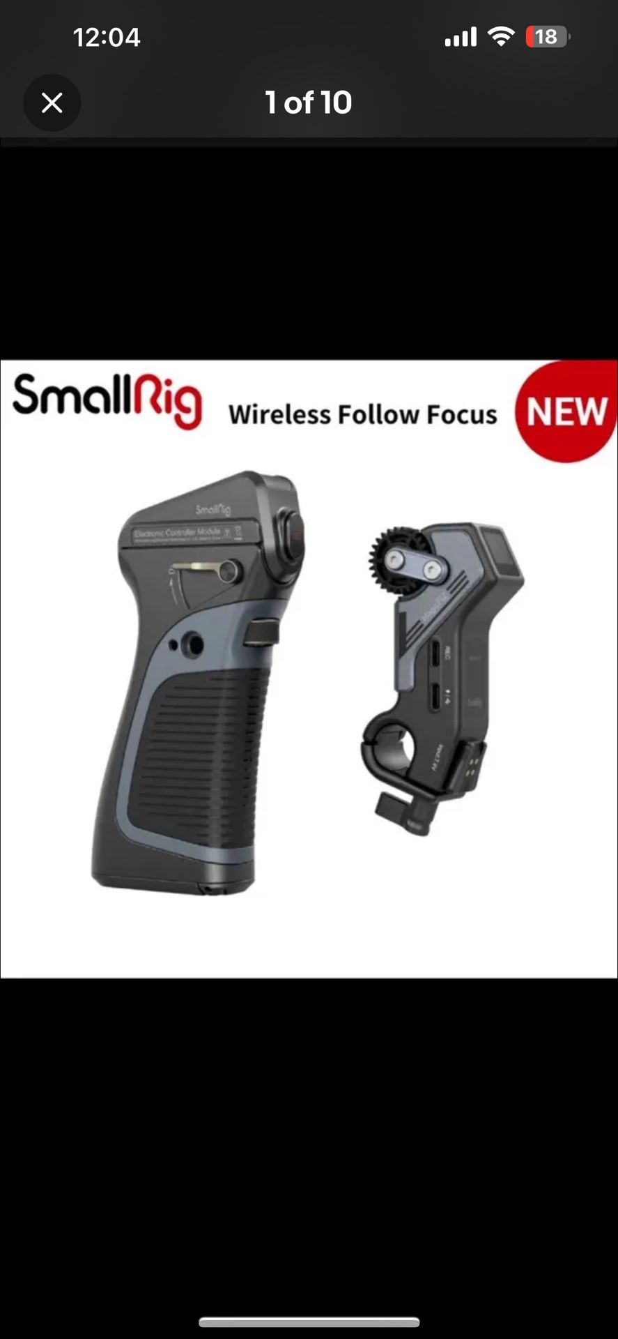 SmallRig Wireless Follow Focus Handgrip Kit Lens Focus Control w/ Receiver Motor