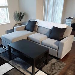 Light Gray Modern Sectional Sofa