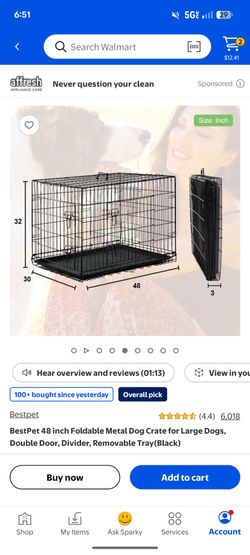 Dog crate, small/medium