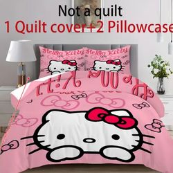 Hello Kitty-3 piece Twin bed setting