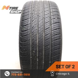 Set of 2 Used  8/32    225/40R18  88W  Kumho  Majesty Solus KU50