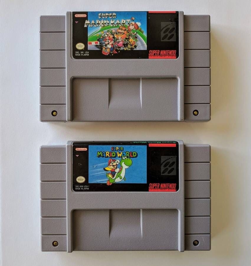 Super Mario Kart & Super Mario World Snes Games Bundle For Sale *$45 for the Pair*