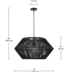 New in Box black Bellevue pendant light from Ferguson Home