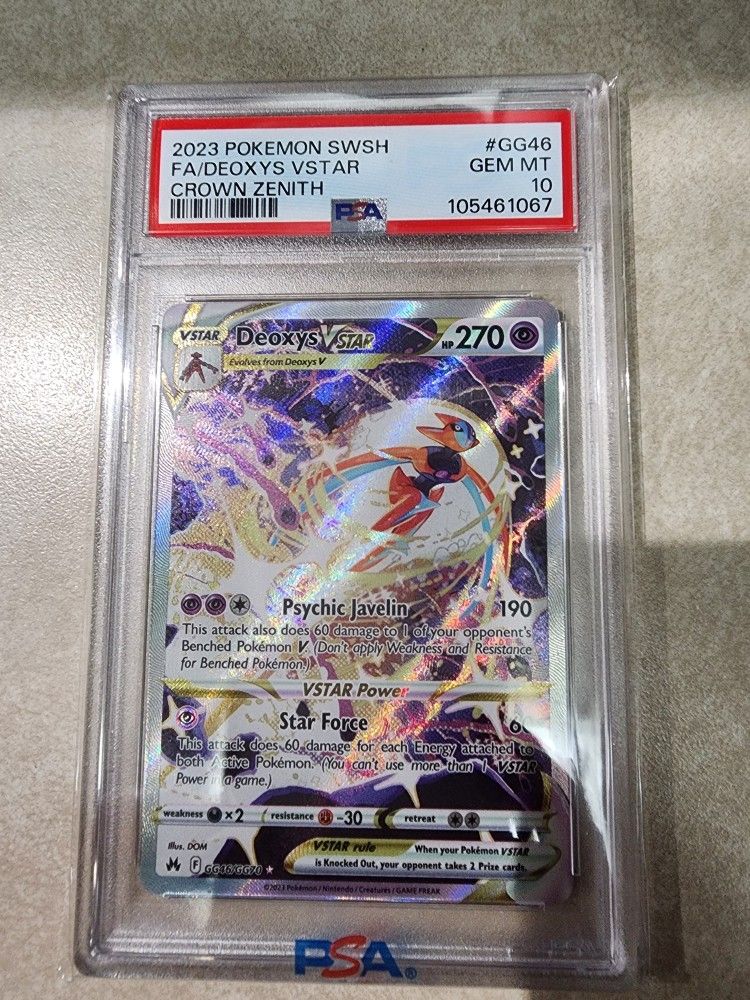Pokemon Deoxys Vstar Gg46 Psa 10
