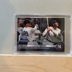 2020 Topps  613  Aaron Judge & Babe Ruth  / Pick Up Only 