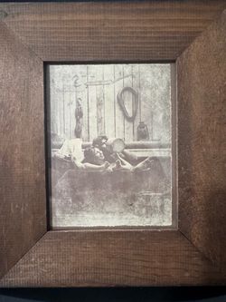R. Hendrickson, nude woman and cowboy