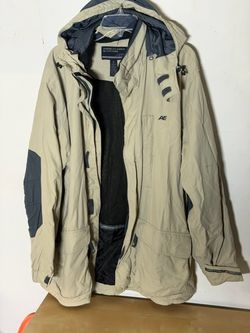 American Eagle Outfitters Men's Hooded Jacket Vintage Y2K Medium