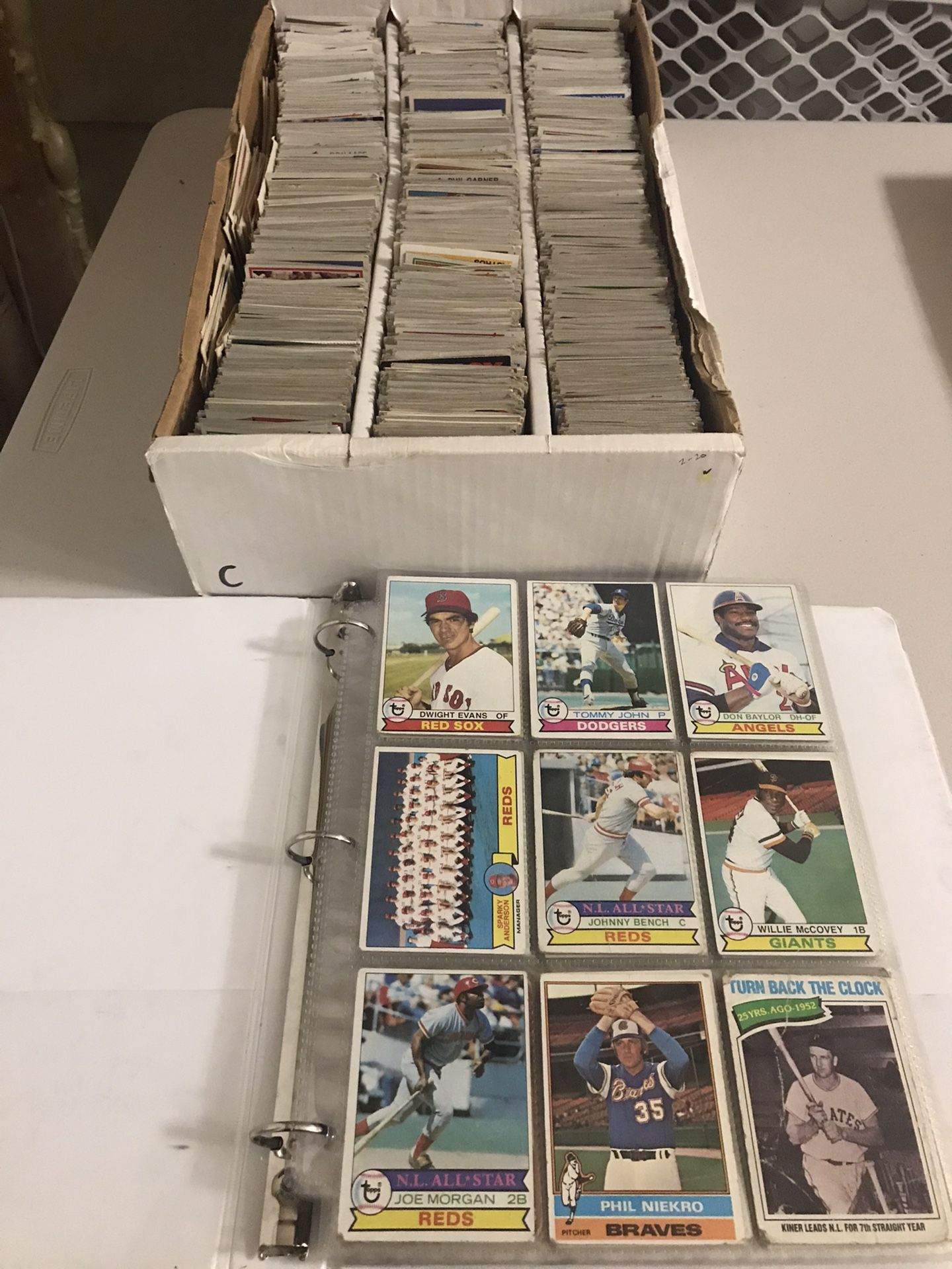 Lot #2: Nice collection of vintage baseball and football cards