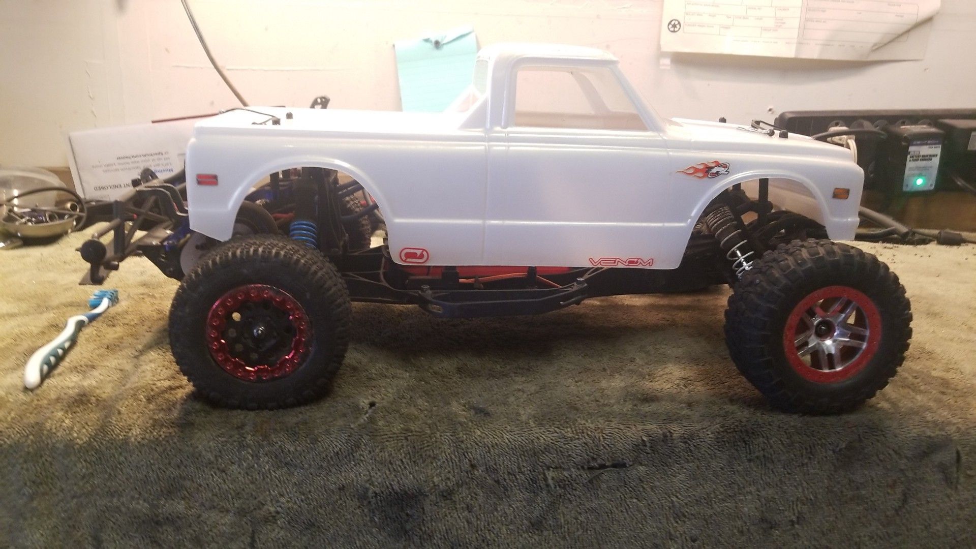 Hpi blitz with 70s Chevy body.