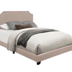 New King Size Upholstered Bed Frame