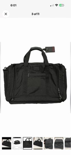 Tumi Black Nylon Duffel Bag