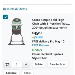 Cosco Simple fold High Chair
