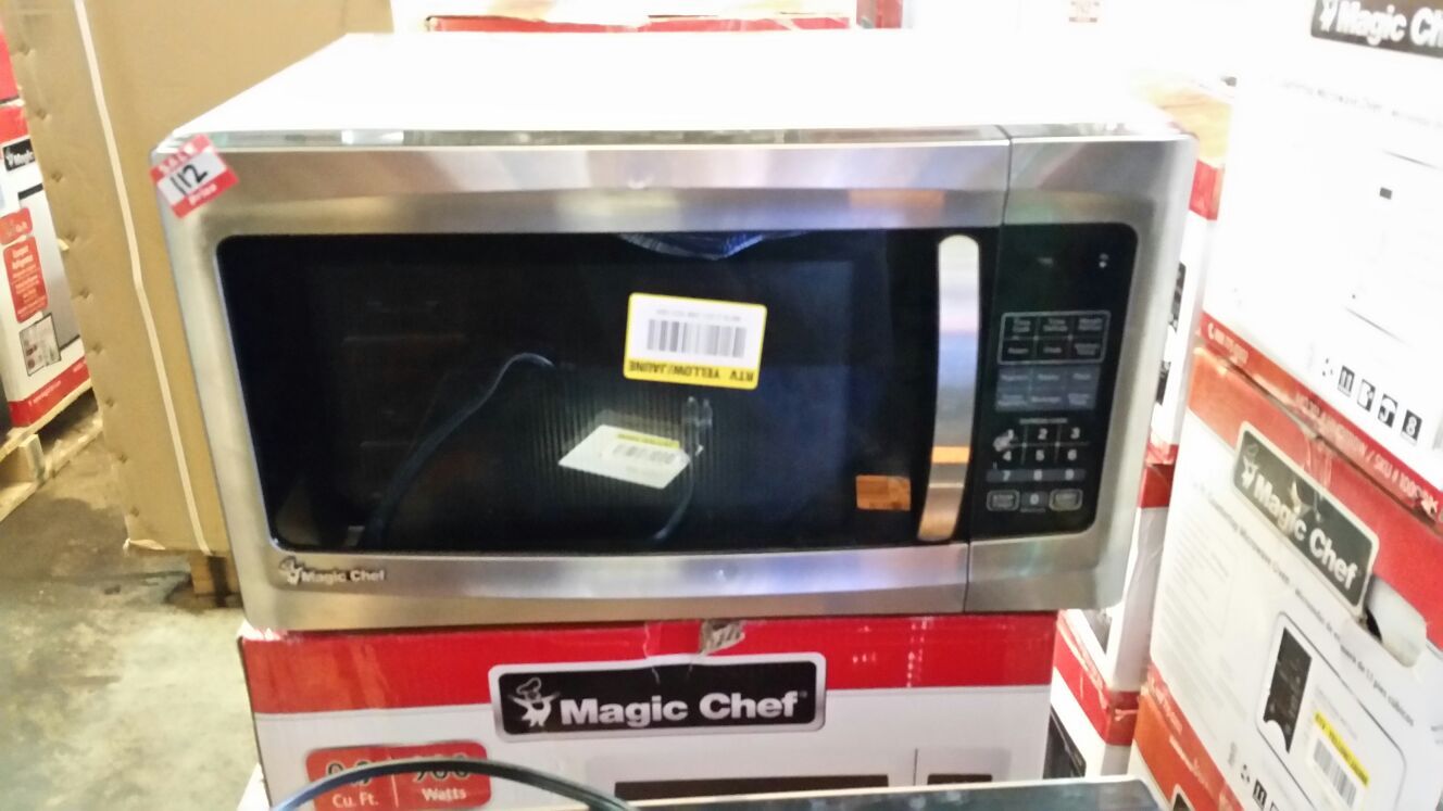 New magic chef stainless steel 1.6 cu ft
