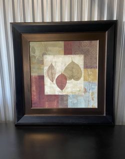 Contemporary Autumn leafs Art Print / Painting 