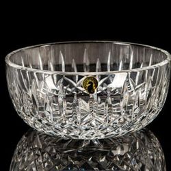 Waterford Lead Crystal Lismore 8 Salad Serving Bowl with J.P. Hayes Signed