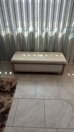 Beige Ottoman