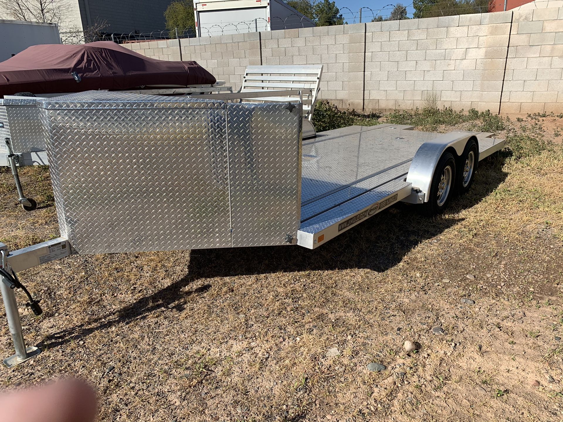 18’ Aluminum Tilt Trailer Car Hauler