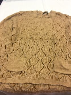 Women L-XL light brown sweater