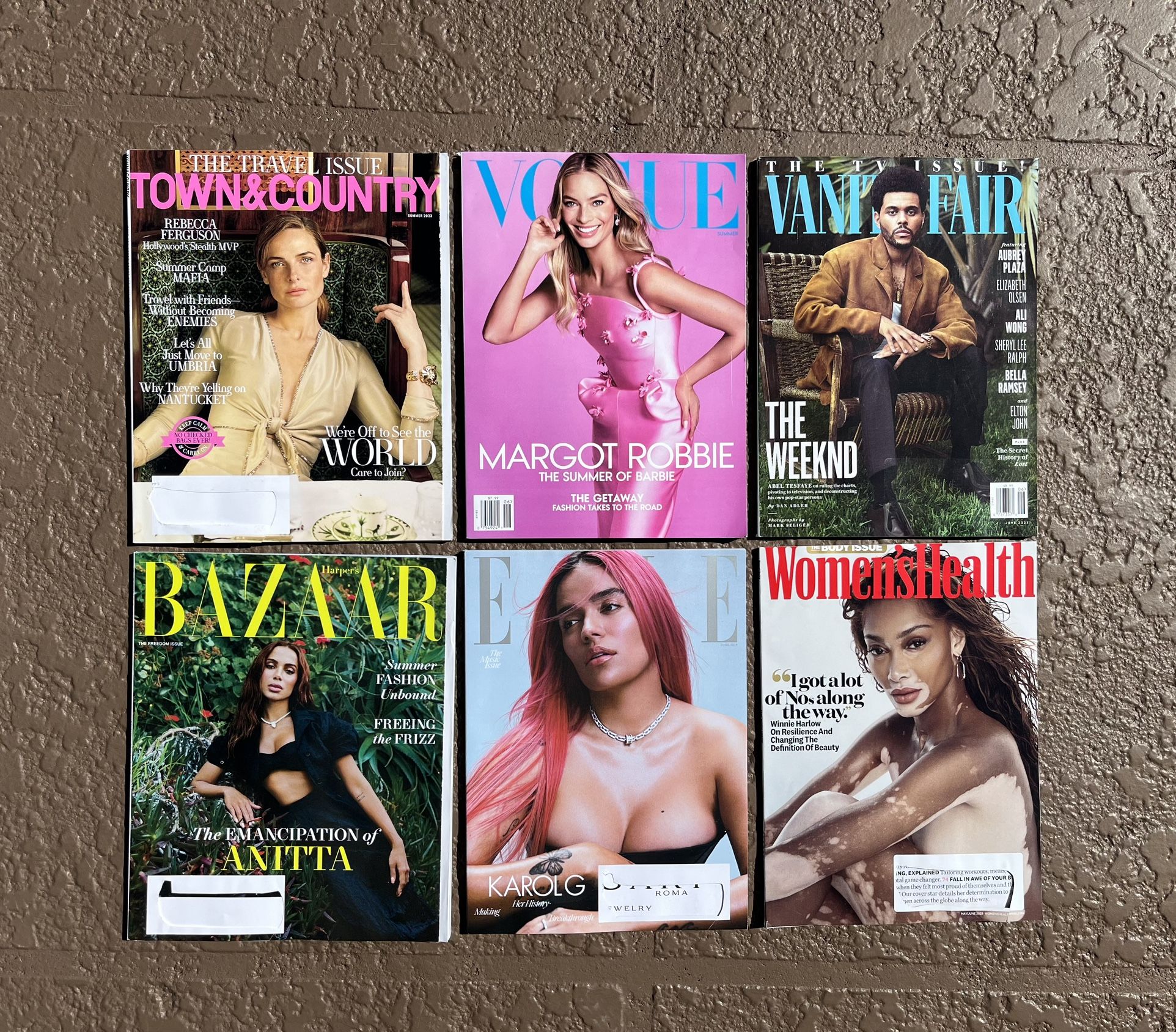 6 Brand new Summer 2023 premium high end fashion Magazines