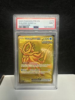 2025 POKEMON SV PRISMATIC EVOLUTIONS PRE EN #178/131 WALKING WAKE EX HR PSA 9