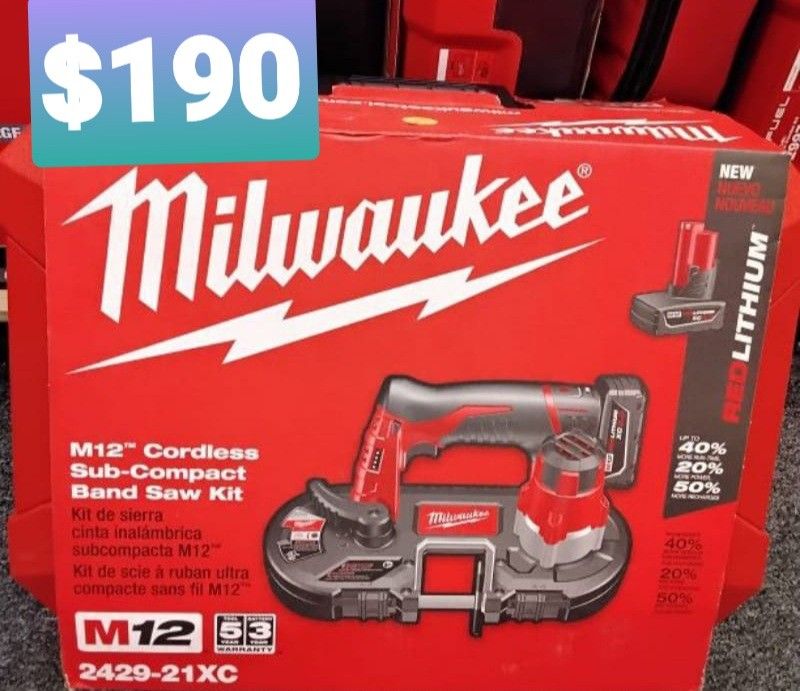 MILWAUKKE M12 Cordless SubCompact Band Saw Kit for Sale in Fontana, CA  OfferUp