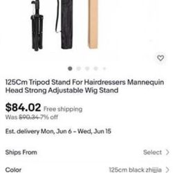 Heavy Duty Wig Tripod Stand For Wig Heads $39.99