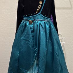 Disguise Disney Frozen 2 Anna Deluxe Kids Halloween Costume Dress XS (3T-4T)