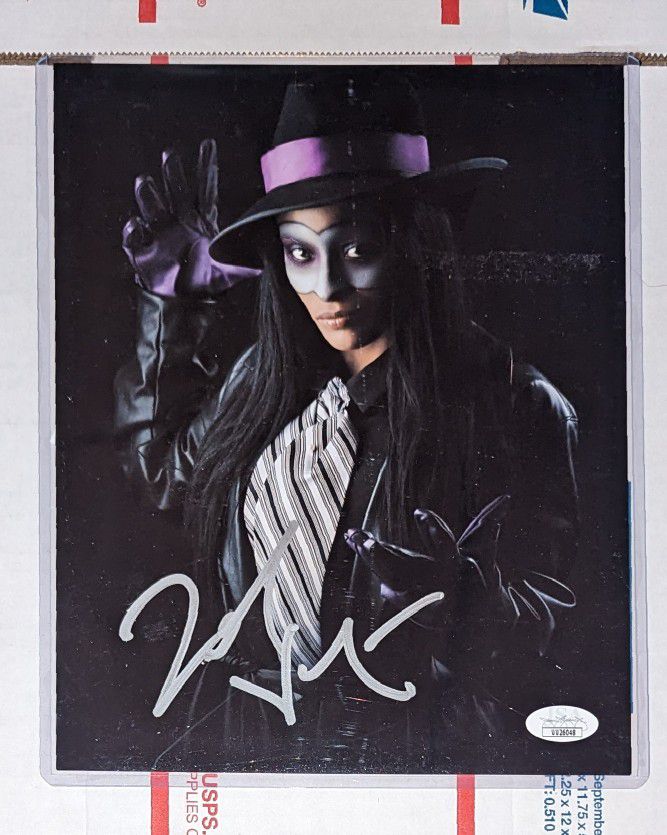 Zelina Vega signed 8x10 photo JSA COA WWE AEW 