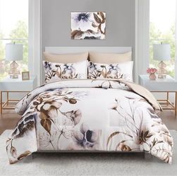 Floral Comforter Set Queen Size