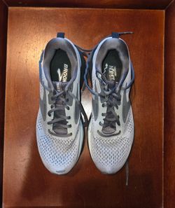 Brooks Trace 3 Grey/Black/Ebony 8.5 Men's Lace Up Low Top Mesh Sneakers