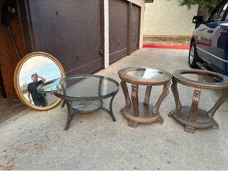 Mirror and tables for sale